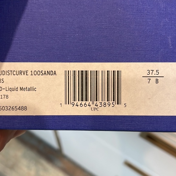 NEW Stuart Weitzman Nudistcurve Nudist Sandal Pump Red Metallic Leather Size 7 - Picture 13 of 13